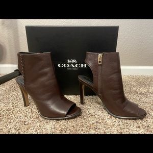 Coach Izzie Peep Toe Ankle Bootie